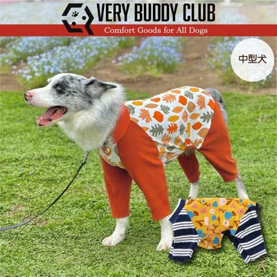 Web限定ボタニカルプリントカバーオール 中型犬 - VERY-PET