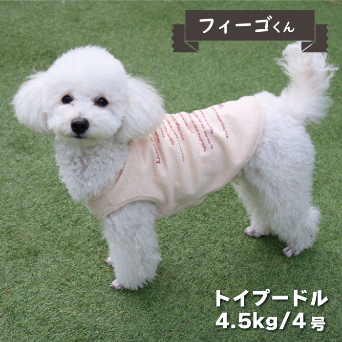 【30% OFF】<br>リブプリントタンク　小型犬 - VERY-PET