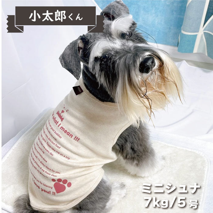 【30% OFF】<br>リブプリントタンク　小型犬 - VERY-PET