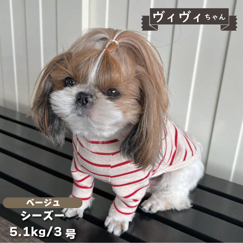 【在庫限り】長袖 ボーダーシャツ 小型犬 - VERY-PET